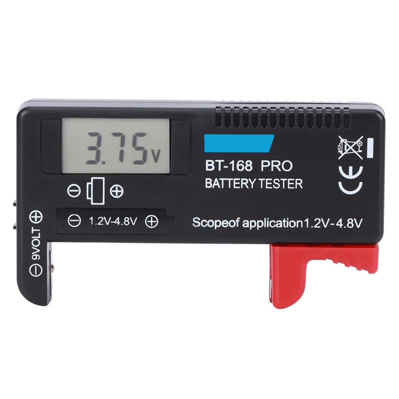 BT 168PRO Digital Battery Tester 1.2V to 9V LCD Display Portable for AA AAA Button Cell Accurate Capacity Checker - Image 2