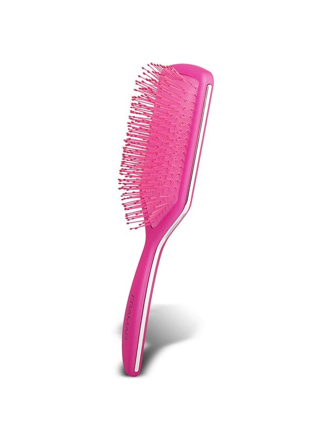 framar Detangler Brush Paddle Brush Elegant Detangling Brush No More Tangles Hair Brush Hair Brushes For Women Men And Children (Pink) - Image 4