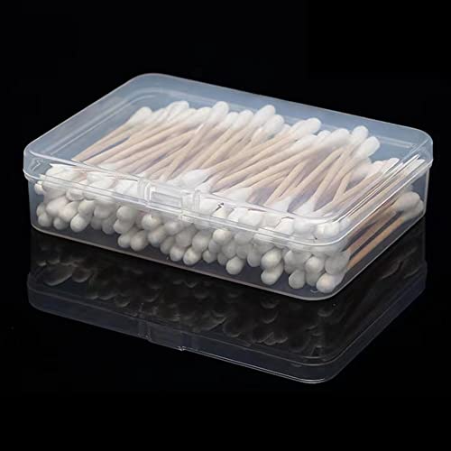 DKAOVH 4-Pack Rectangular Plastic Storage Containers Box with Hinged Lid for Beads and Crafts,Card Case Holder,Playing Card Case Box Storage (4.45 x 3.3 x 1.14 inch) - Image 5