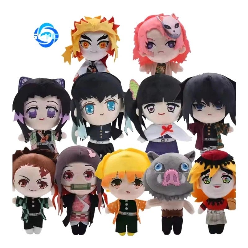 Y&D 20cm Demon Slayer Plush Toy – Hashibira, Rengoku, Kyoujurou & Inosuke Stuffed Animal Toys, Soft Anime Collectible Dolls for Fans - Image 2