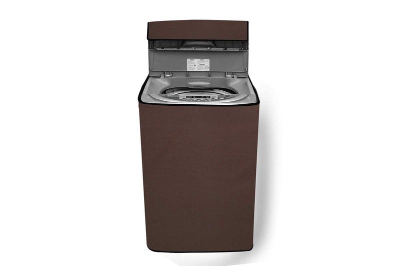 Wings Star Washing Machine Cover for Fully Automatic Top Load Panasonic NA-F62B5HRB| NA-F62B3HRB 6.2Kg Model, Brown Color - Image 1