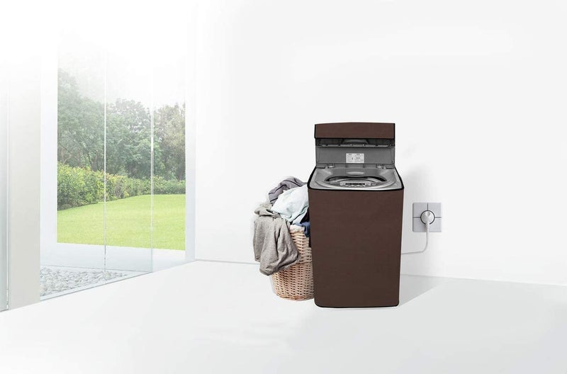 Wings Star Washing Machine Cover for Fully Automatic Top Load Panasonic NA-F62B5HRB| NA-F62B3HRB 6.2Kg Model, Brown Color - Image 5