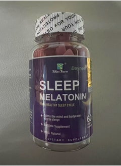 Wins Town Melatonin Fast Dissolve 60 VEGAN  GUMMIES Nighttime Sleep Aid Natural Berry Flavor Vegan Non-GMO Gluten-Free  - Image 1