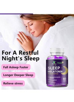Wins Town Melatonin Fast Dissolve 60 VEGAN  GUMMIES Nighttime Sleep Aid Natural Berry Flavor Vegan Non-GMO Gluten-Free  - Image 2