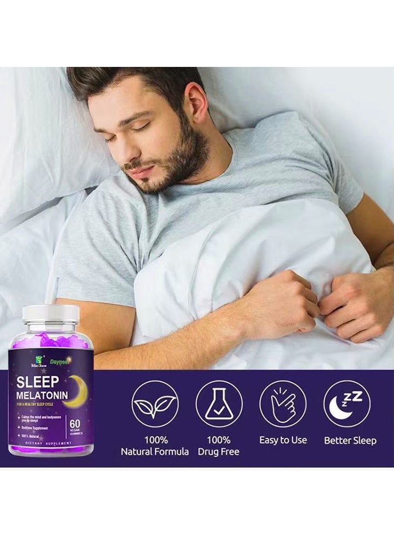 Melatonin Fast Dissolve 60 VEGAN  GUMMIES Nighttime Sleep Aid Natural Berry Flavor Vegan Non-GMO Gluten-Free - pzsku/Z2064EE1066F301E4E95DZ/45/1741002826/52b06d38-b593-4ff6-b33b-8a499305fb6c