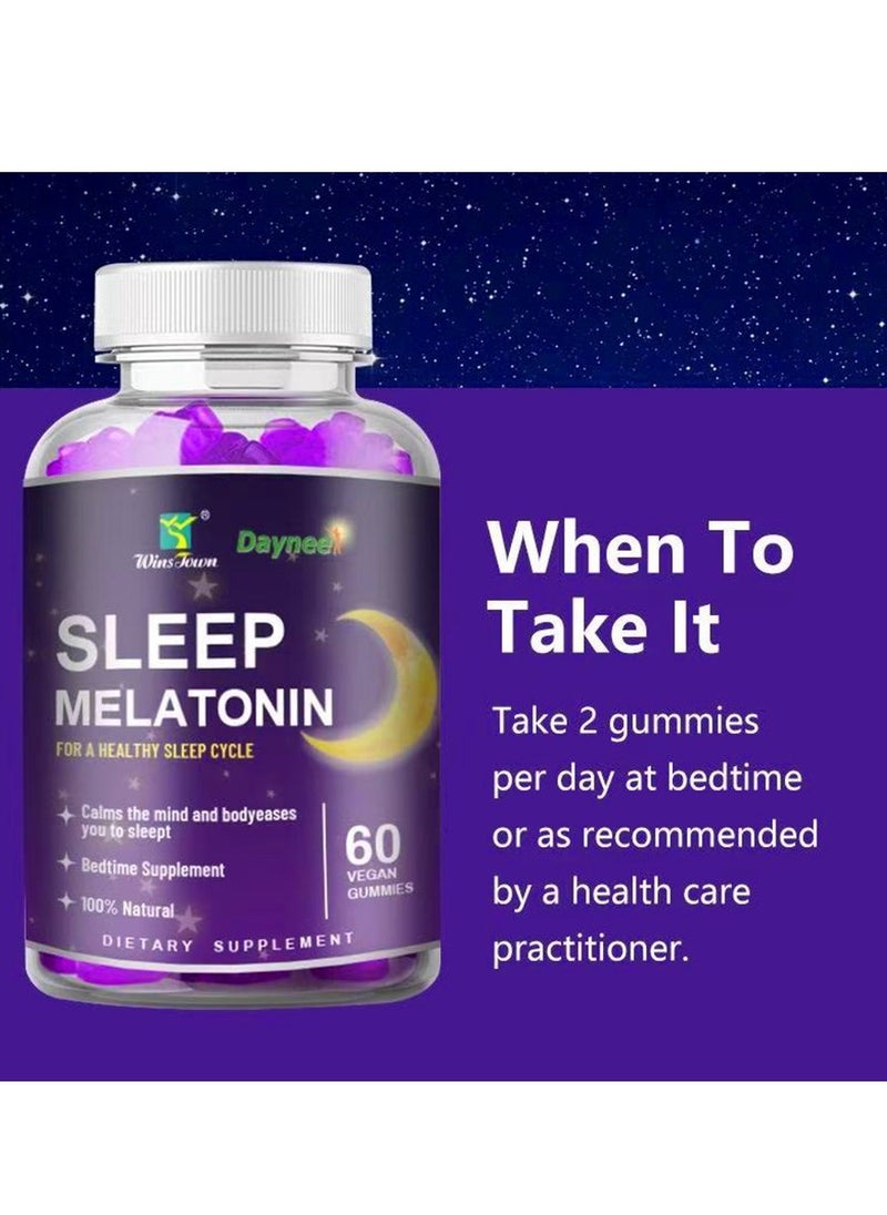 Melatonin Fast Dissolve 60 VEGAN  GUMMIES Nighttime Sleep Aid Natural Berry Flavor Vegan Non-GMO Gluten-Free - pzsku/Z2064EE1066F301E4E95DZ/45/1741002826/6775c375-d1a1-4b11-ab22-a2e393f319ee