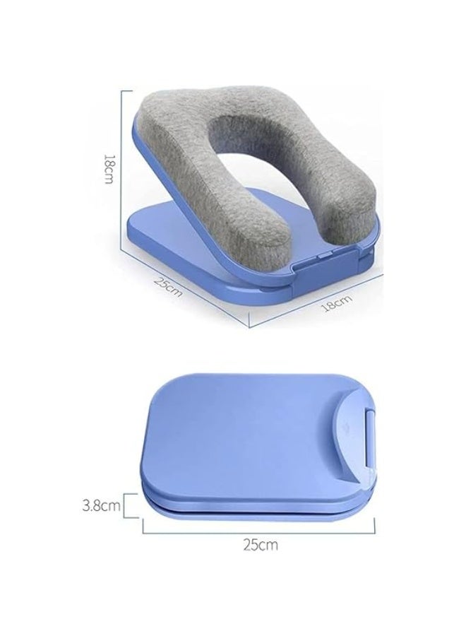 Foldable Sleeping Pillow Portable U Shaped Soft Pillow for Office/School/Library/Outdoor Head Desk Cushion for Kids Nap Pillow for Travel - Image 4