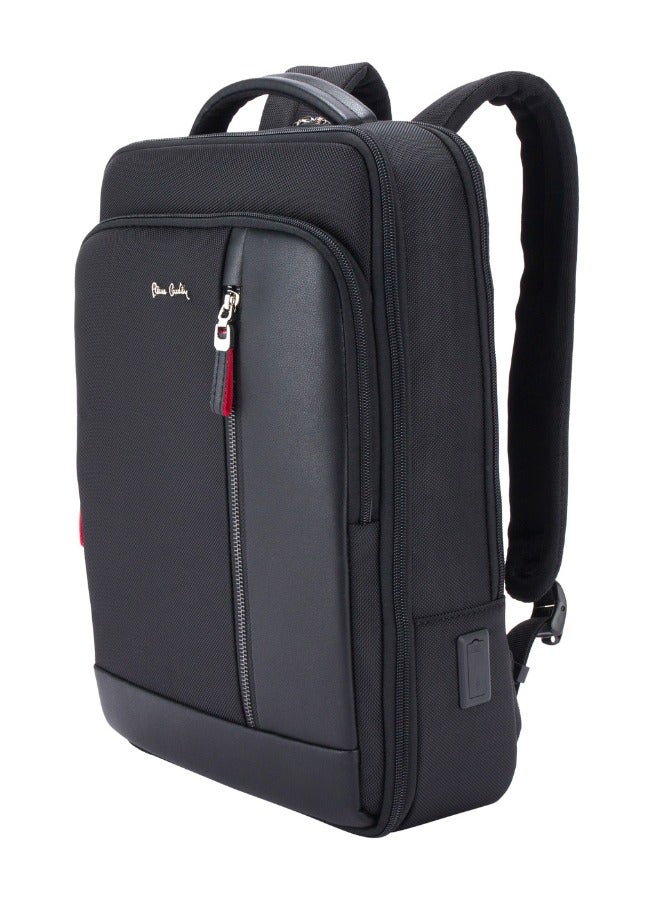 pierre cardin Professional Travel Laptop Backpack, Extensible Business Bag, Water Resistant College Backpack  - Image 1