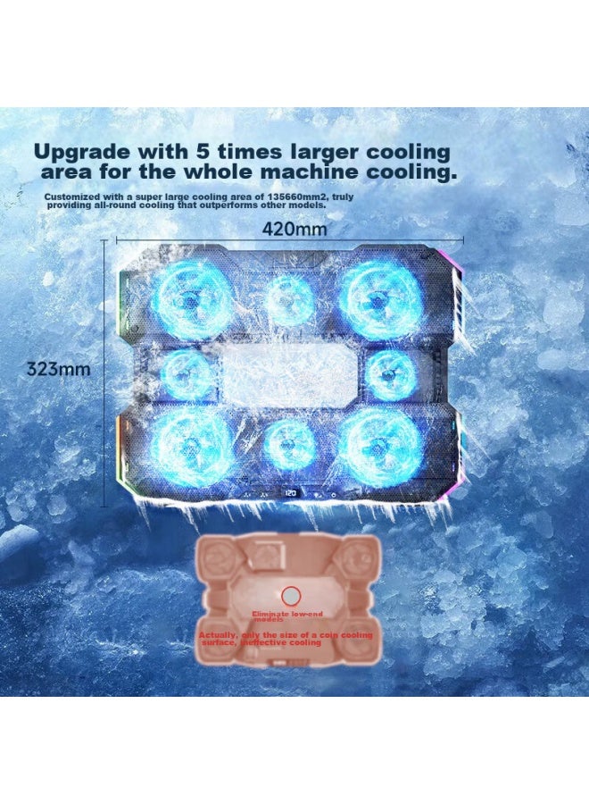 Venider Laptop Cooling Pad, Semiconductor Cooling, Computer Cooling Stand, Water Cooling Fan, Air Pressure Cooling, High-power Gaming Laptop Cooling Device, Suitable For Lenovo, Alienware, Lenovo Legion - Image 5
