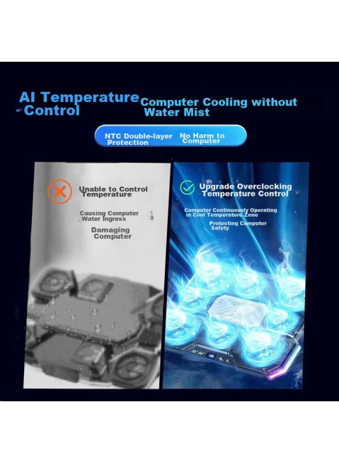 Venider Laptop Cooling Pad, Semiconductor Cooling, Computer Cooling Stand, Water Cooling Fan, Air Pressure Cooling, High-power Gaming Laptop Cooling Device, Suitable For Lenovo, Alienware, Lenovo Legion - Image 2