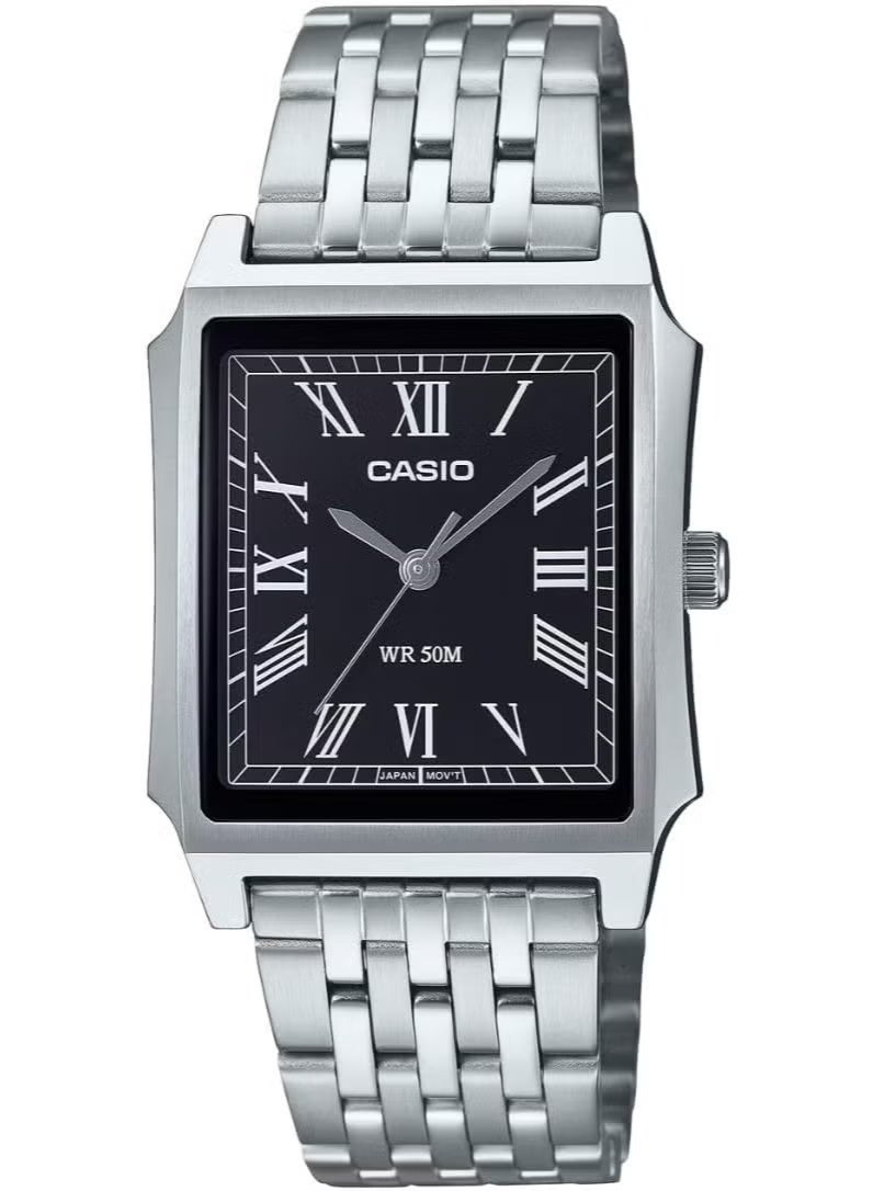 CASIO Standard Analog Classic design Stainless Steel Band Men's Watch MTP-B190D-1B - Image 2