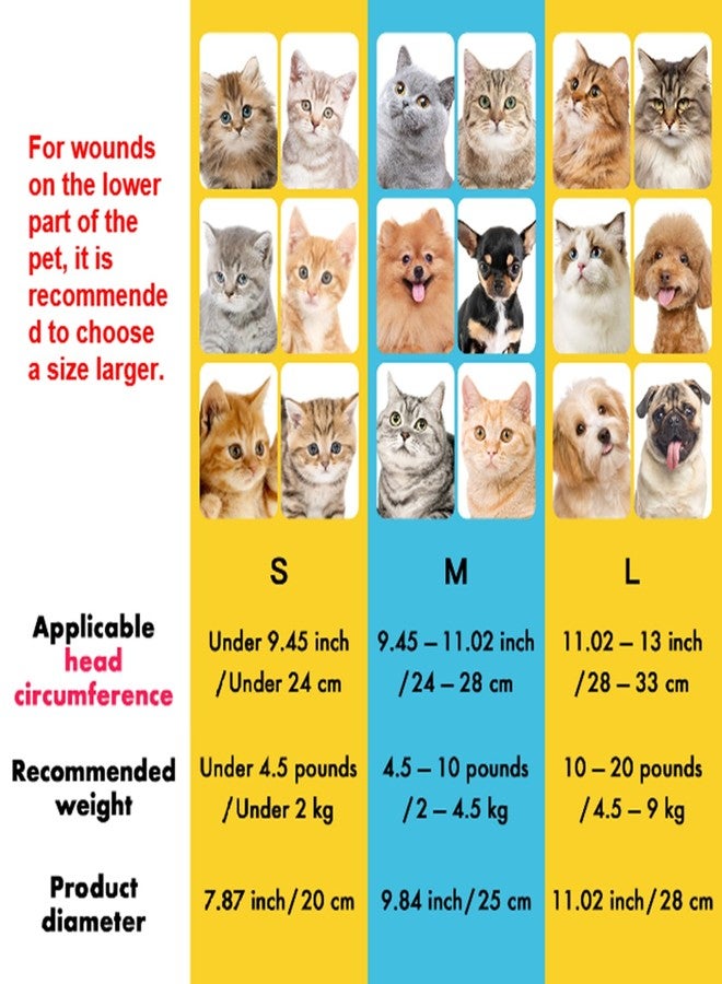 EWES Cat Cone Collar Soft M Size,Alternative Neck Cones to Stop Licking,Comfy Elizabethan Collars After Surgery Neuter,Donut Collar for Pet Cat Dog Kitten e Collar Recovery Shame - Image 3