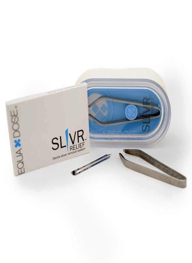 EQUADOSE Sliver Removal System, 15 Clean Sliver Removers with Precision Tweezers, Waterproof Container, Essential for First Aid Kits, Splinter Removal Tool, Travel-Friendly Design - Image 1