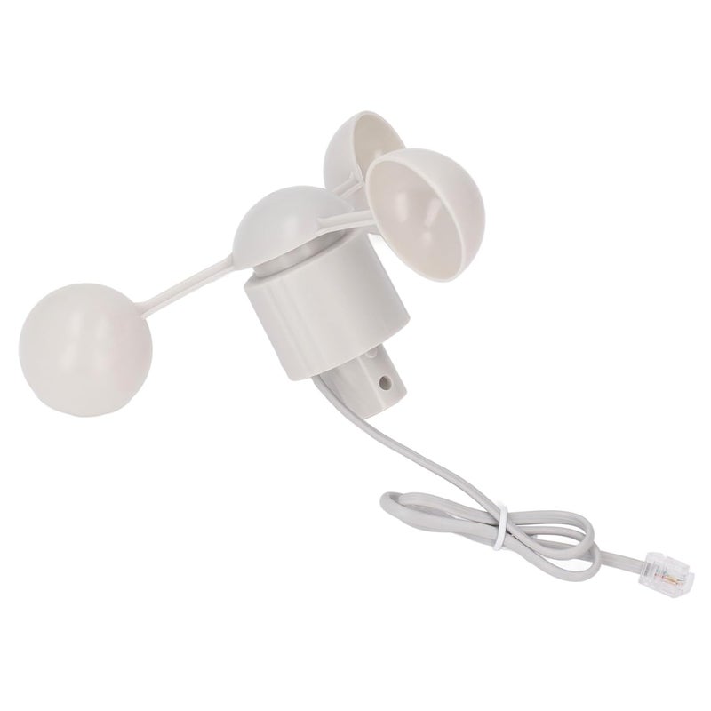 3 Cup Anemometer Sensor RJ11 Connector ABS Material Wind Speed Measurement Replacement - Image 3