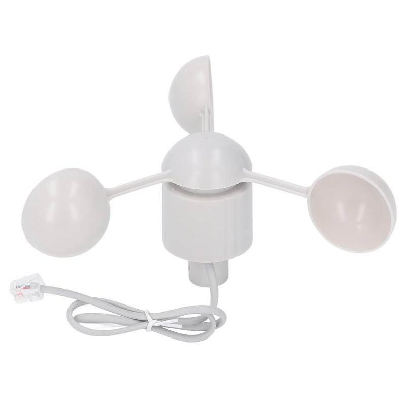 3 Cup Anemometer Sensor RJ11 Connector ABS Material Wind Speed Measurement Replacement - Image 2