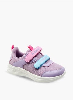 Kappa Girls Colourblock Sneakers with Hook and Loop Closure  - Image 1