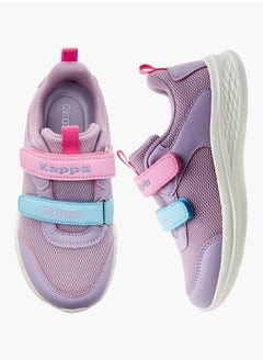 Kappa Girls Colourblock Sneakers with Hook and Loop Closure  - Image 2