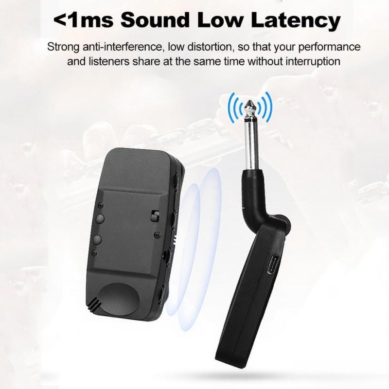 Meideal Saxophone Wireless Musical Instrument Pickup Professional Microphone Wireless Instrument UHF Pickup Mic Receiver & Transmitter System Clip-on for Saxophone/French Horn/Trumpet Wind Instruments - Image 5