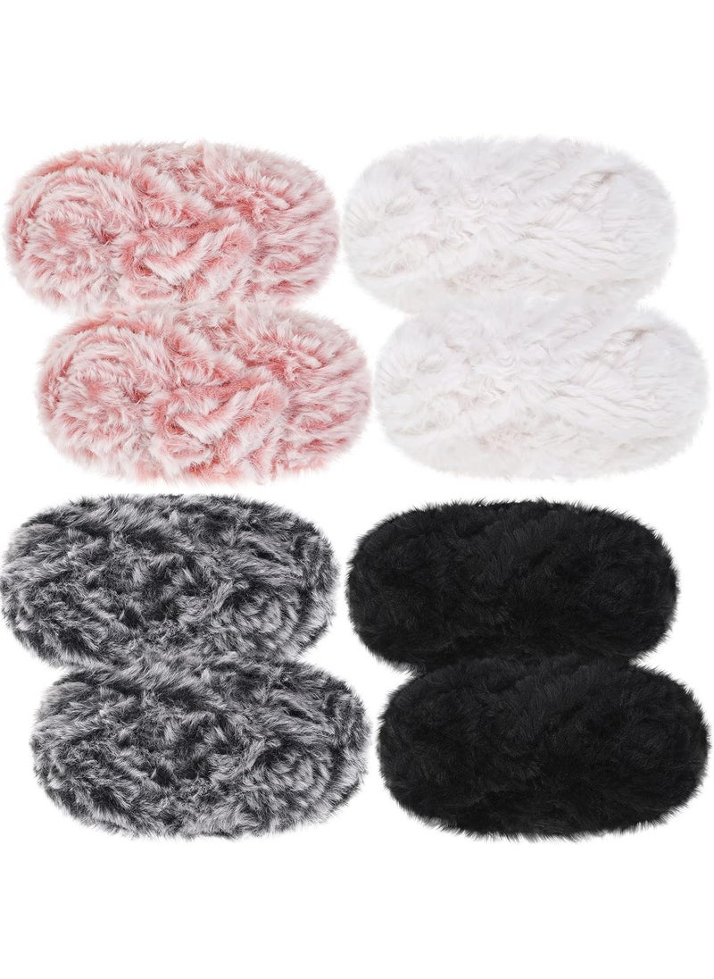 Nuenen Nuenen 8 Pieces Faux Fur Fluffy Yarn Super Soft Chunky Fuzzy Skeins Yarn for DIY Crochet Knit Clothes Knitting Projects 440g Totally 35 Yard for Each  - Image 1