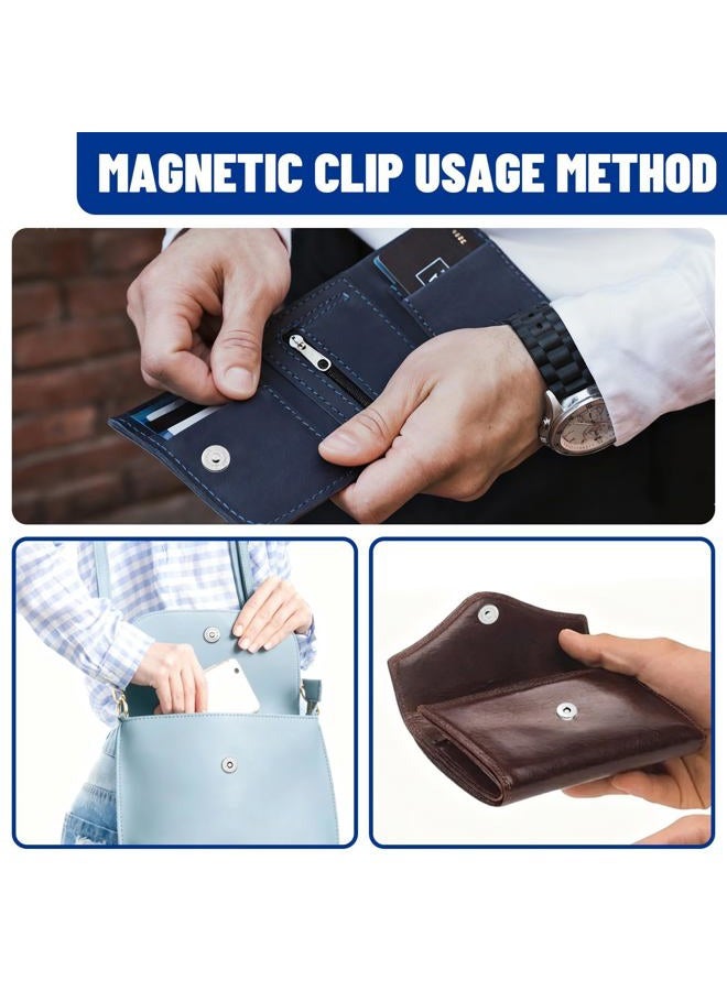 Fireboomoon 50 Sets Magnetic Snaps for Purse Closures, 14mm Magnetic Magnetic Snaps Closure Clasps for Sewing, Supplies, Bags, Clothes, Crafting No Tools Required - Image 3