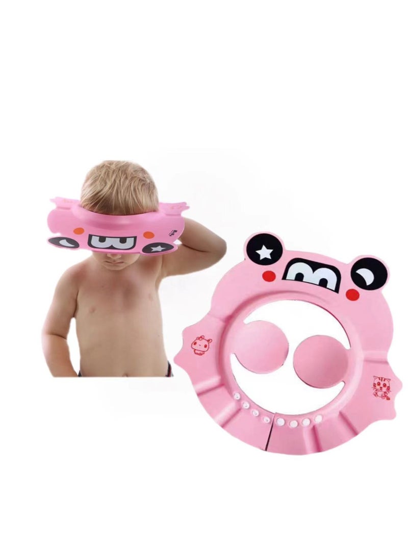 Goolsky Baby Shower Cap Toddler Bath Hat Adjustable Shampoo Cap Waterproof Bath Cap with Ear Protection Safe Shower Visor Soft EVA Washing Hair Shield Hat for Infants Kids Children Boys Girls 6 Months-6 Years - Image 1