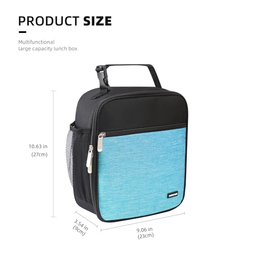 Lovoeo Lunch box Lunch bag for men women Insulated Lunchbox Lunch bags for Work Picnic Travel Thicken blue - Image 3