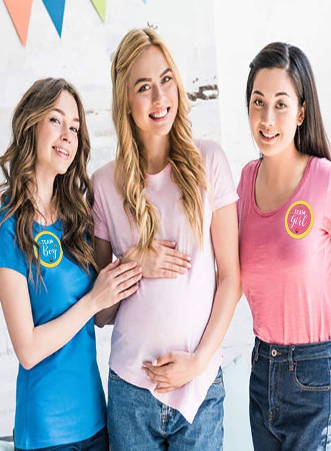 نان براند ملصقات كشف جنس المولود (80 قطعة) بتصميم نحلة، فريق ولد وفريق بنت، ملصقات لحفلات استقبال المولود، مقاس 2 بوصة، مناسبة لألعاب التصويت ولوازم الحفلات، باللونين الأزرق والوردي. - Image 3