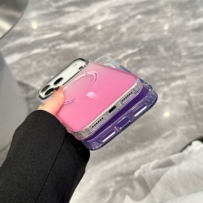 غطاء MagSafe بAcrylic باللون أزرق مغناطيسي من الأكريليك لـ iPhone 16 / 16 Plus / 16 Pro / 16 Pro Max مع مغناطيس قوي وتغطية كاملة مع ملمس غير لامع مع مقاوم للخدش للرحلات اليومية - Image 5