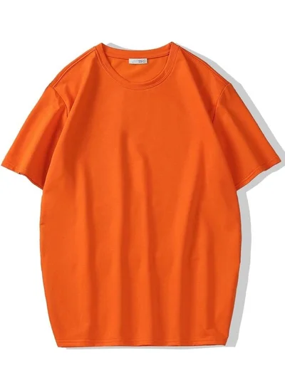 بي ار زد كولكشن Oversize Basic T-Shirt Orange