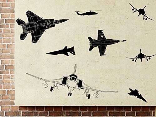 Lichi Wall Decal for Home Decor - Fighter Airplane - Image 2