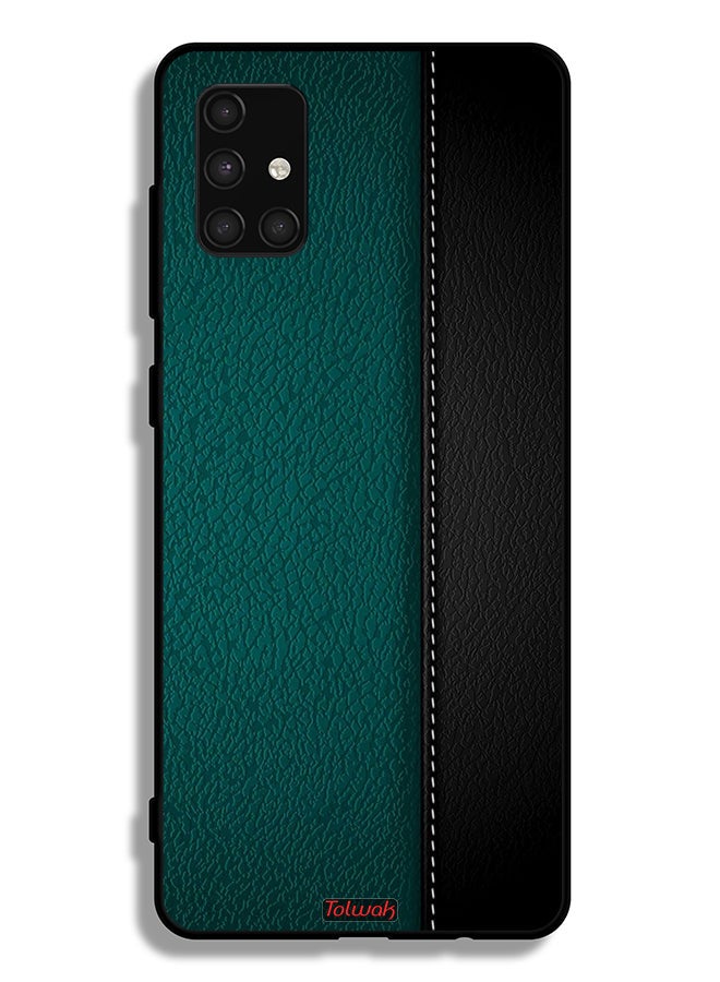 Tolwak Samsung Galaxy A71 4G Protective Case Cover Leather Pattern - Image 1