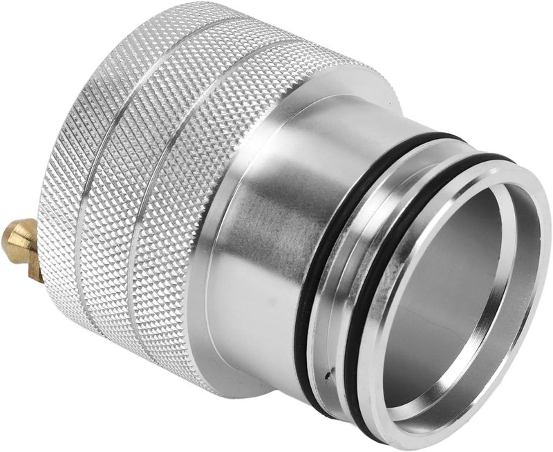 Wheel Bearing Greaser Tool 39mm, Silver Aluminum and Brass Bearing Lubrication Tool with Double O - Ring Seal for Can - Am Maverick X3 Max, Replacement for OEM 293350109 - Image 5