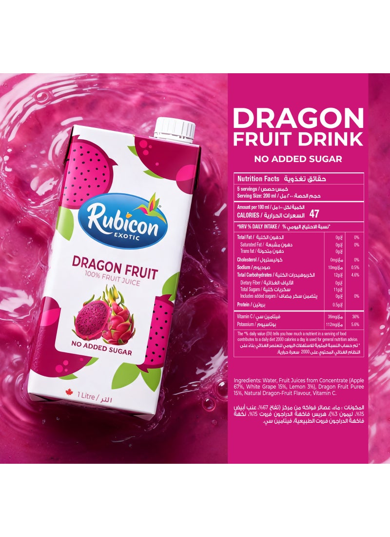 Rubicon Dragon Fruit Juice, With Vitamin C, No Added Sugar - Image 4