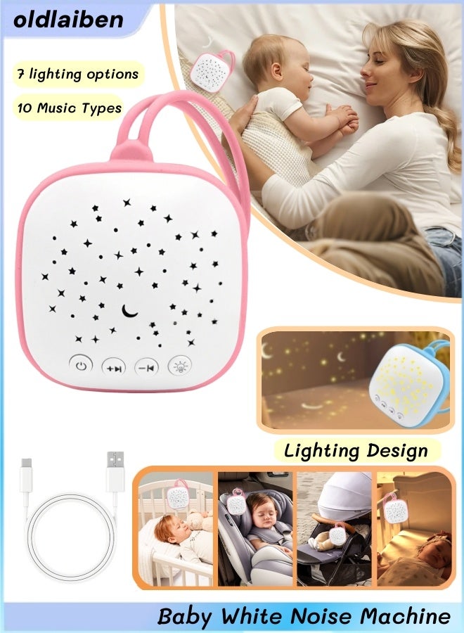 oldlaiben Baby White Noise Machine,Baby Sleep Sound Player,Portable Sound Machine for Baby Adult, Auto-Off Timer,USB Rechargeable,10 Soothing Sound,for Baby, Travel, Nursery and On The Go,Baby Gifts,Noise Canceling for Sleeping - Image 1