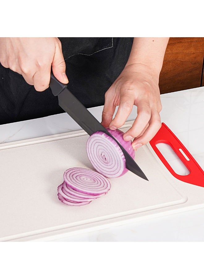 Baker's Secret لوح تقطيع بلاستيكي 15.7 بوصة من بيكرز سيكريت - ملحق مطبخي متين لتحضير الطعام بأمان ونظافة - Image 2