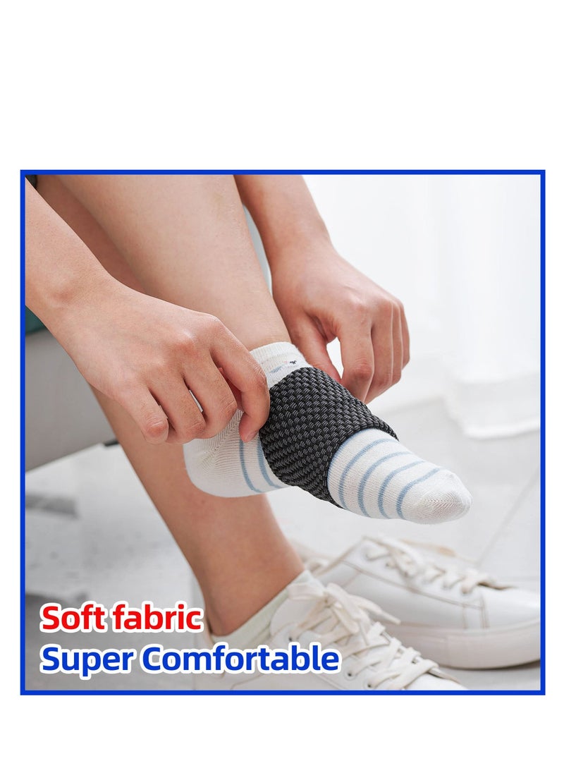 Generic - Copper Compression Arch Supports - 4 Pair Plantar Fasciitis Relief Sleeves for Heel Pain, Flat Feet - Infused Arch Support Bands for Women and Men - Image 1