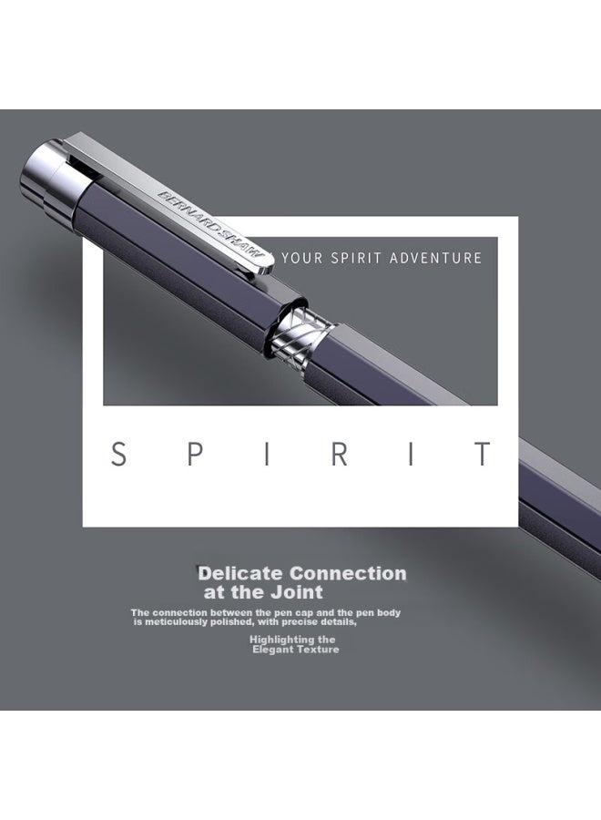 Bernard Shaw Birthday Gift For Adults Ballpoint Pen, High-end Luxury, Twilight Gray, Single Pen In Gift Box, Premium Business Office Signing Pe - Image 1