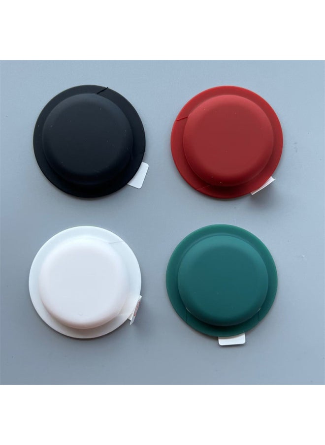 Generic - Applicable To For Apple Airtags Protective Case Airtgas Silicone Four-in-one Positioning Tracker Protective Soft Case-Color:Black + White + Grass Green + Midnight Blue-Applicable Model:For Apple Airtags - Image 1