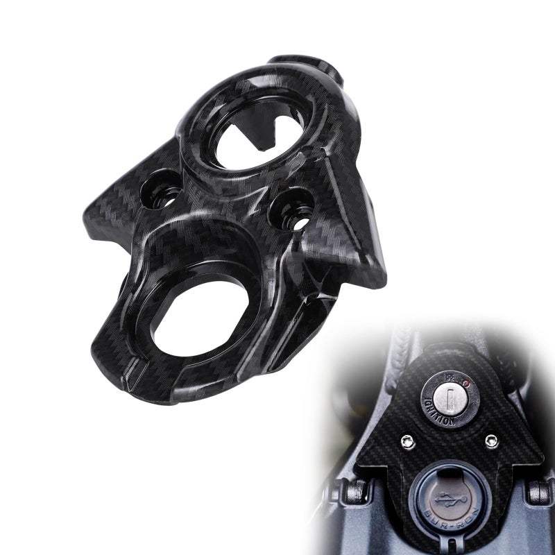 CHANGCHENG Ignition Key Switch Cover for Surron Starter Switch Cover Ignition Key Lock Cylinder Cover Carbon Fiber Pattern for Sur Ron SX Electric Dirt Bike