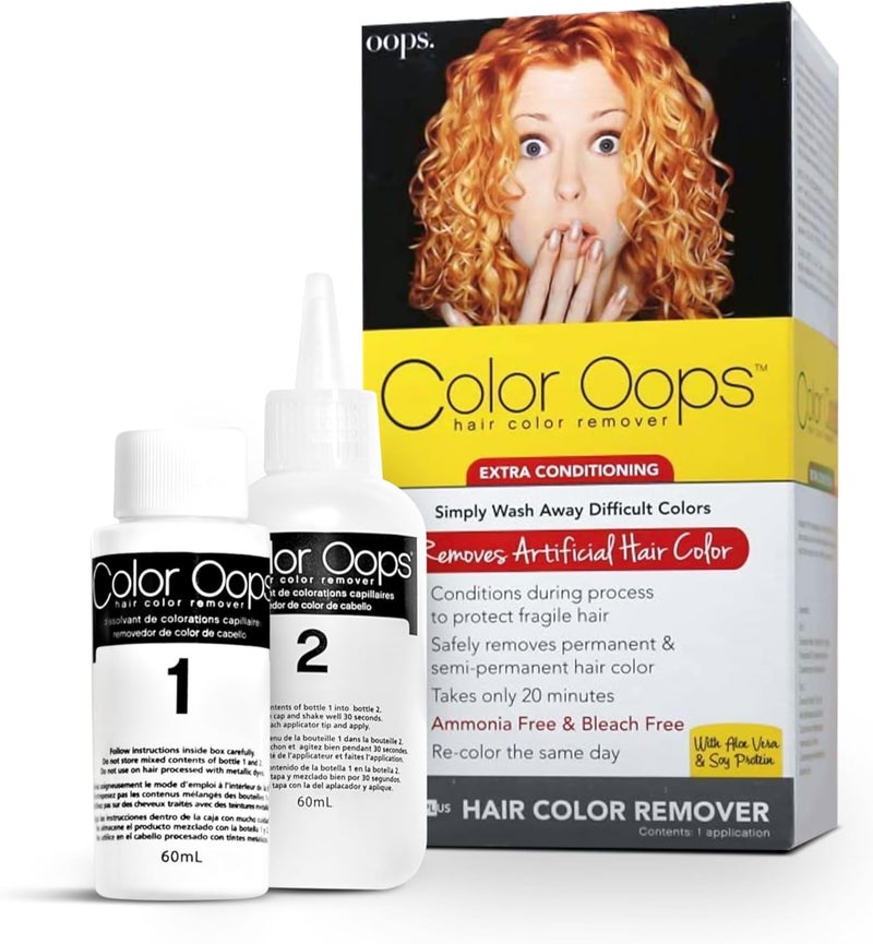 Color Oops Regular Strength Hair Color Remover with Extra Conditioning - 60ml x 2 - Image 1