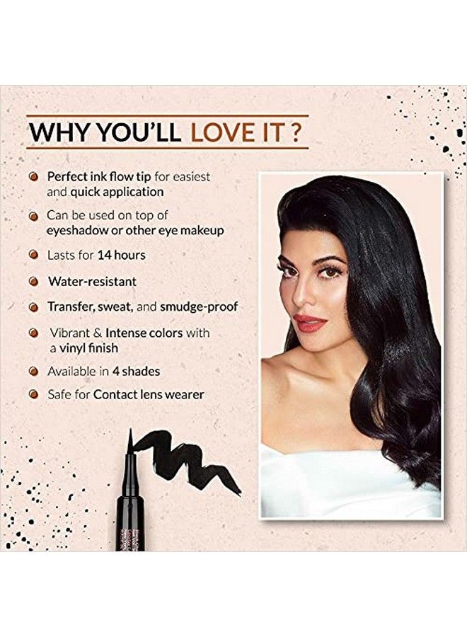 Colorbar Wink With Love 14 Hrs Stay Eyeliner Black Charm - Image 4