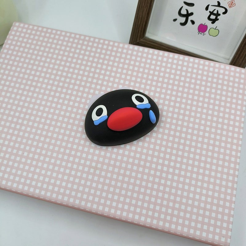 Cartoon Large Three-Dimensional Penguin Refrigerator Stickers Pvc Soft Rubber Accessories Diy Mobile Phone Case Storage Box Long Mouth Hanging Clothes Patch - Image 1