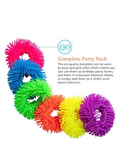 Special Supplies Squishy Fuzzy Band Bracelets for Kids, 6 Pack, Flexible and Stretchy Wearable Sensory Toys, Tactile Silicone Squiggly Touch, Bright and Colorful Wristbands - pzsku/Z2066A4925C698C50C245Z/45/_/1729412019/e2149199-7627-47eb-be87-5df9dc00579c