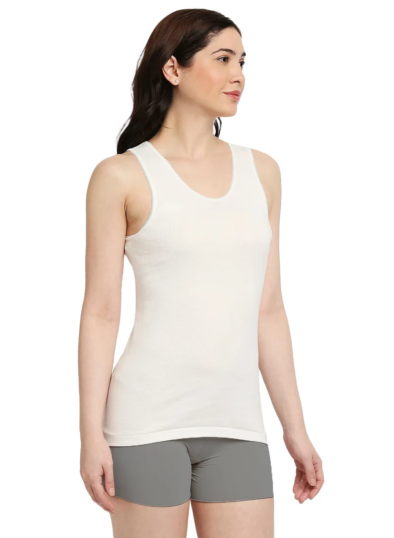 BYC WOMEN'S COTTON VEST - IVORY