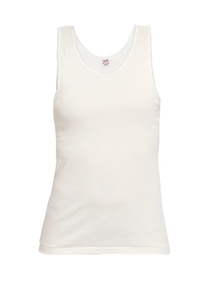 Byc  WOMEN'S COTTON VEST - IVORY for Women | Best Price UAE