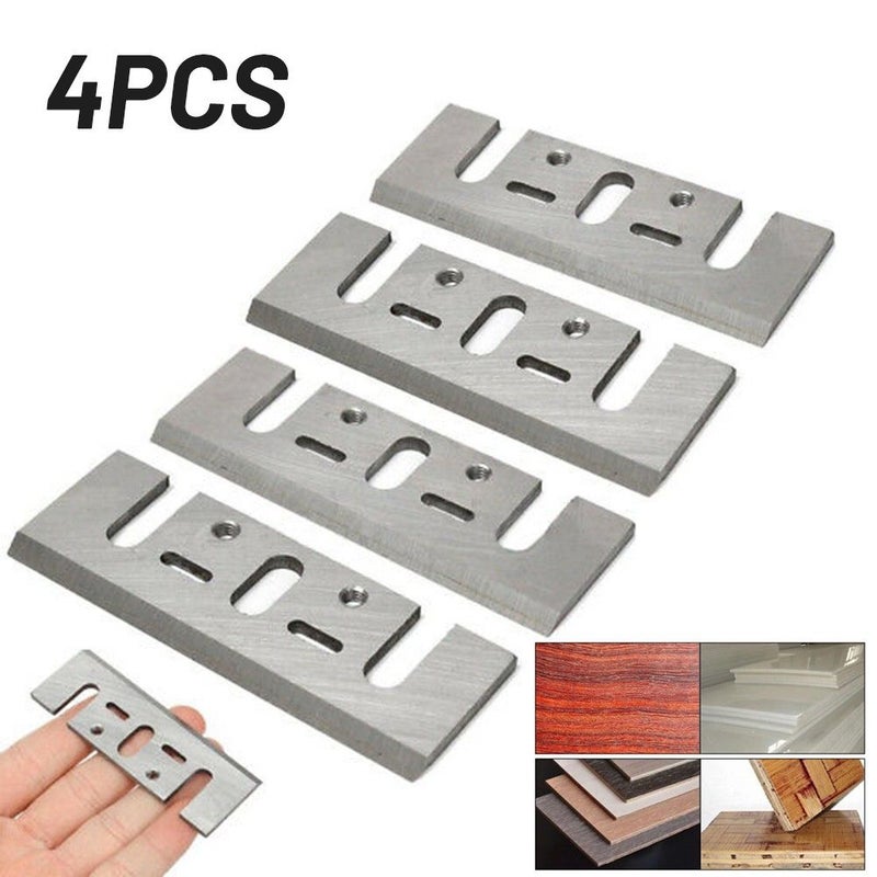 4 Electric Planer Replacement Blades Suitable For 1900B Woodworking Tool Parts - Image 1