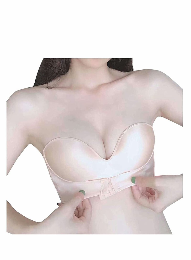 إكسفور حمالة صدر نسائية بدون حمالات مزودة بإبزيم أمامي حمالة صدر قابلة للتهوية حمالة صدر غير مرئية خالية من السلك صدرية نسائية مبطنة بدون حمالات حمالة صدر علوية - Image 1