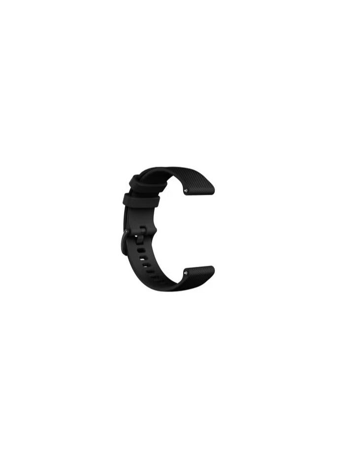 CATANES 20mm Silicone Band for Samsung Galaxy Watch 7 6 5 4 FE Band 40mm 44mm/Galaxy Watch 6 4 Classic Band 47mm 46mm 43mm 42mm / 20mm Silicone Sport Strap Bracelet Wristband / Black - Image 2