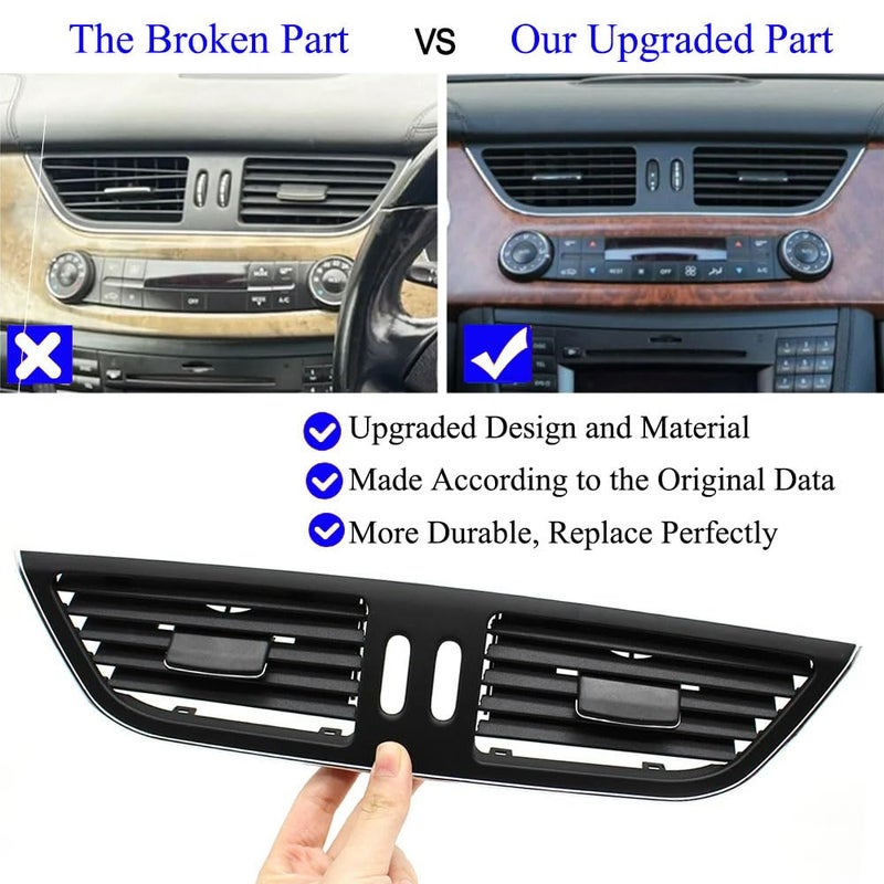 Front Center Air Vent Outlet Cover for Mercedes Benz CLS W219 - Image 3