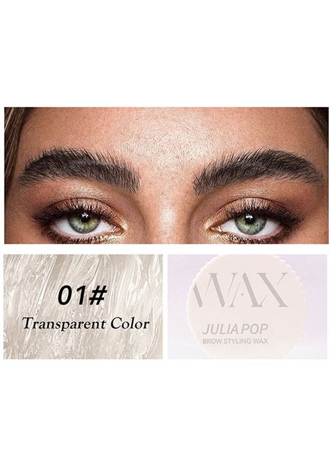 OUHOE - Eyebrow Wax, Brows Soap Eyebrow Styling Wax for Lamination Effect, Clear Eye Brow Gel Waterproof & Long Lasting, Brow Soap for Eyebrows Freeze Without Residue (Transparent) - Image 1